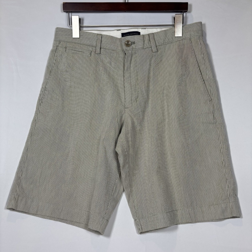 Banana‎ Republic Flat Front Mens Pinstriped 32  #1015